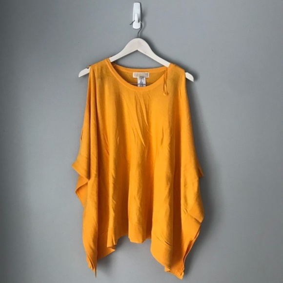 MICHAEL Michael Kors Sweaters - Michael Kors Yellow Cold Shoulder Sweater
